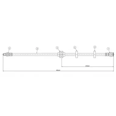 CAVO Fren Hortumu - Fiat / Alfa / Lancia CAVO CFA01