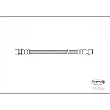CORTECO Fren Hortumu Arka (08519 / 24.5201-0164.3) - VW Grubu (VW/Audi/Seat/Skoda) 19018182
