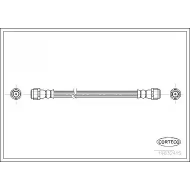 CORTECO Fren Hortumu Arka (340mm) - Mercedes-Benz 19032415