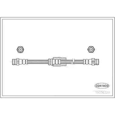 CORTECO Fren Hortumu Ön (83.7249-0536.3 / 30794) - VW Grubu (VW/Audi/Seat/Skoda) 19036320