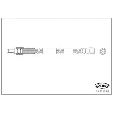 CORTECO Fren Hortumu Ön (363mm) - Mercedes-Benz 49416134