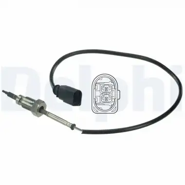 DELPHI Egzoz Sıcaklık Sensörü (Katalitik Konvektör Öncesi) - VW Grubu (VW/Audi/Seat/Skoda) DEL TS30039