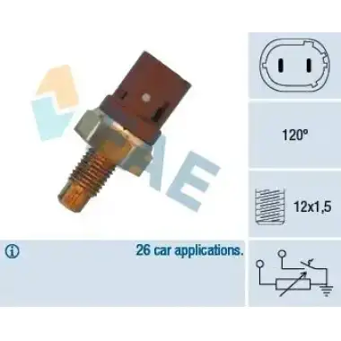 FAE Hararet Müşürü (Motor Ateşleme Captoru) - Renault / Dacia FAE 34390