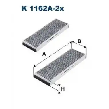 FILTRON Polen Filtresi (E1944lc-2 - LAK 239/s (Çiftli)karbonlu) - VW Grubu (VW/Audi/Seat/Skoda) K 1162A-2x