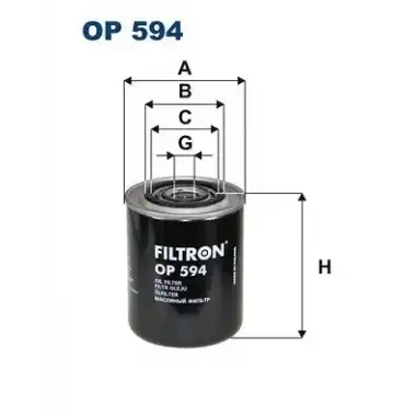 FILTRON Yağ Filtresi (OP 594) - Fiat / Alfa / Lancia