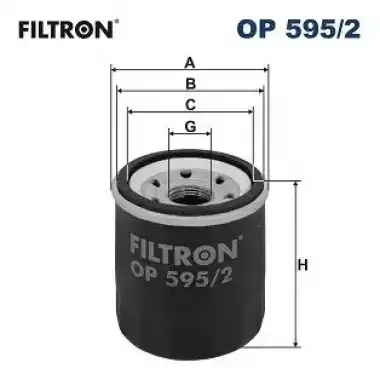 FILTRON Yağ Filtresi (2630002500 - 2630002501 - 2630002502 - 2630002503) - Kore Araçları (Hyundai/Kia) OP 595/2