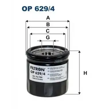 FILTRON Yağ Filtresi (OP 629/4) - Ford
