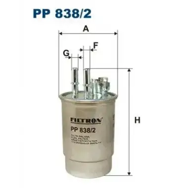 FILTRON Yakıt Filtresi (2s41 9155 AB Musursuz/75 PS) - Ford PP 838/2