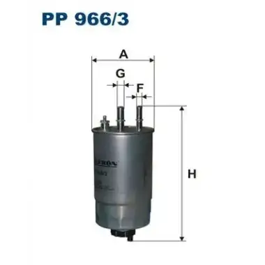 FILTRON Yakıt Filtresi (Mazot Filtresi (2 Çikisli)) - Fiat / Alfa / Lancia PP 966/3