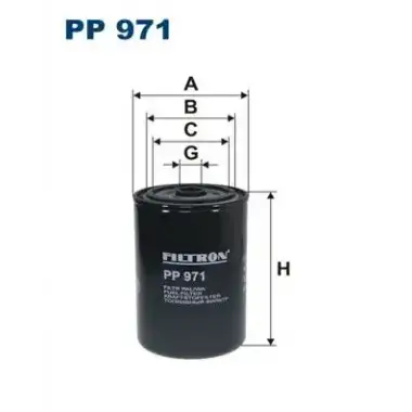 FILTRON Yakıt Filtresi (Vidalı Filtre) (PP 971) - Ağır Vasıta
