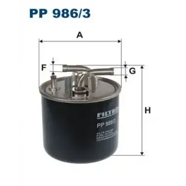 FILTRON Yakıt Filtresi (H126wk) - VW Grubu (VW/Audi/Seat/Skoda) PP 986/3