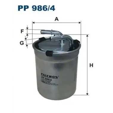 FILTRON Yakıt Filtresi (H417wk / Kl778) - VW Grubu (VW/Audi/Seat/Skoda) PP 986/4