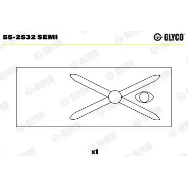 GLYCO Piston Kol Burcu (26 Mm) - Mercedes-Benz GLY 55-2532 SEMI