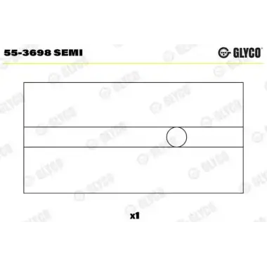 GLYCO Piston Kol Burcu (20 Pim / 87582691) - VW Grubu (VW/Audi/Seat/Skoda) GLY 55-3698 SEMI
