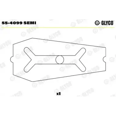 GLYCO Piston Kol Burcu (94,4mm 8140.23.2585) - Renault / Dacia GLY 55-4099 SEMI