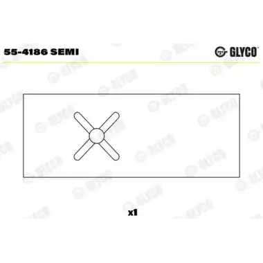 GLYCO Piston Kol Burcu (93mm 8140.21.200) - Fiat / Alfa / Lancia GLY 55-4186 SEMI