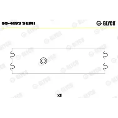 GLYCO Piston Kol Burcu (84mm AR 06476) - Fiat / Alfa / Lancia GLY 55-4193 SEMI