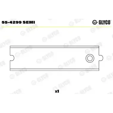 GLYCO Piston Kol Burcu (80mm F9Q) - Renault / Dacia GLY 55-4299 SEMI