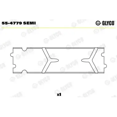 GLYCO Piston Kol Burcu (GLY 55-4779 SEMI) - Fiat / Alfa / Lancia