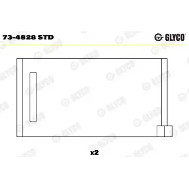 GLYCO Eksantrik Yatagi (77998600) - VW Grubu (VW/Audi/Seat/Skoda) GLY 73-4828 STD
