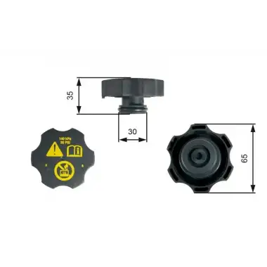 GATES Radyatör Yedek Su Depo Kapağı (RC249) - Opel