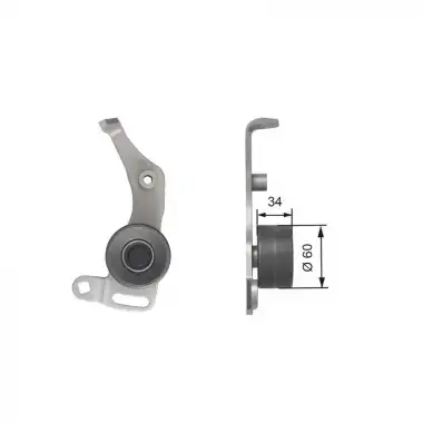 GATES Eksantrik Gergi Rulmanı (Ayarli) (T41138) - Peugeot / Citroën / DS