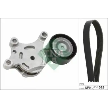 INA V Kayış Seti (6pk975/av6q 6c301 DA) - Ford 529 0261 10