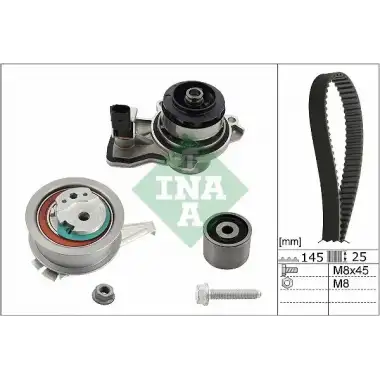 INA Triger Seti (145 Dış / Kp25678xs-1 / Soketli-devirdaimli) - VW Grubu (VW/Audi/Seat/Skoda) 530 0665 30