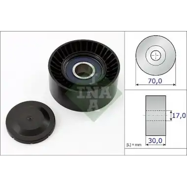 INA V Kayış Gergi Rulmanı (531 0873 10) - VW Grubu (VW/Audi/Seat/Skoda)