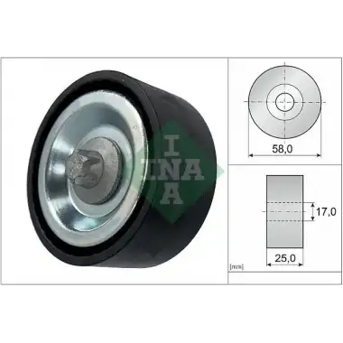 INA V Kayış Gergi Rulmanı (Orta) - Mercedes-Benz 532 0669 10
