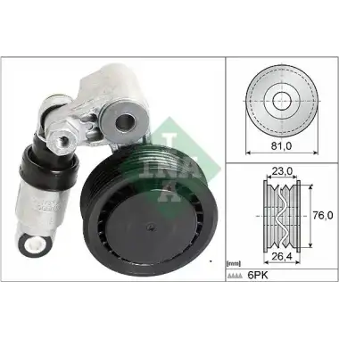INA V Kayış Gergisi Komple (55482) - VW Grubu (VW/Audi/Seat/Skoda) 534 0011 10