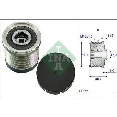 INA Alternatör Kasnağı (Şarj Kasnağı) (535 0030 10) - Renault / Dacia