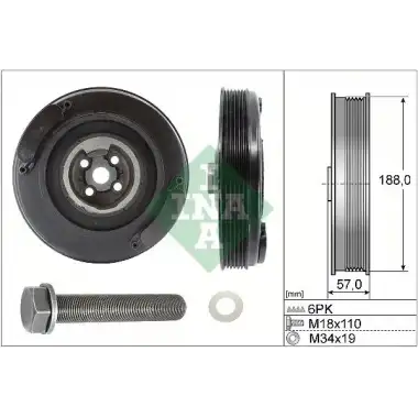 INA Krank Kasnağı (21652976) - VW Grubu (VW/Audi/Seat/Skoda) 544 0002 20
