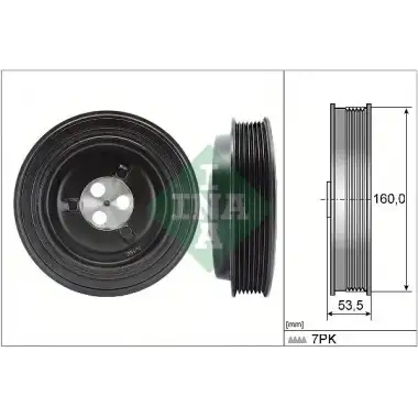 INA Krank Kasnağı (Arka Çeker 6c1q & EA) - Ford 544 0132 10