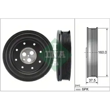 INA Krank Kasnağı (125 PS Ö.çeker) - Ford 544 0134 10