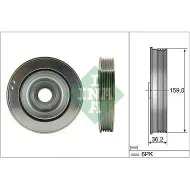 INA Krank Kasnağı (544 0173 10) - Peugeot / Citroën / DS