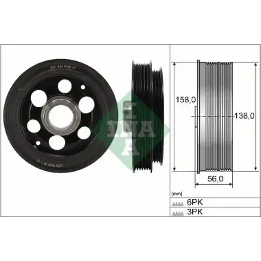INA Krank Kasnağı (Onden Çeker) - Ford 544 0180 10
