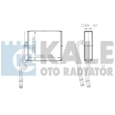 KALE Kalorifer Radyatörü (0289892AB) - Ford