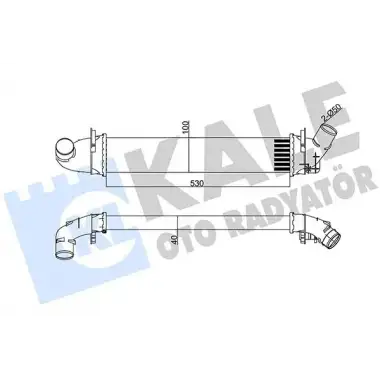 KALE Turbo Radyatörü (Intercooler Al/pl) (345080) - Renault / Dacia