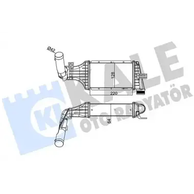 KALE Turbo Radyatörü (Al/pl/brz) - Opel 345200