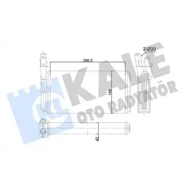 KALE Kalorifer Radyatörü (Mekanik) (346525) - Fiat / Alfa / Lancia