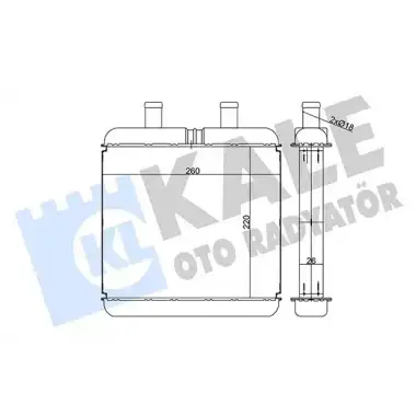 KALE Kalorifer Radyatörü (Brazing) (346590) - Fiat / Alfa / Lancia