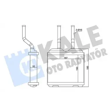KALE Kalorifer Radyatörü (Al/brz) (346685) - Opel