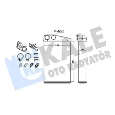 KALE Kalorifer Radyatörü (Brazing) (346710) - Renault / Dacia