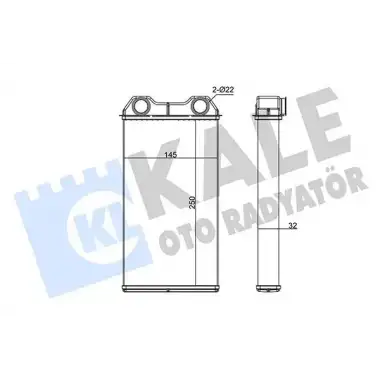 KALE Kalorifer Radyatörü (Al/brz) (346720) - Opel