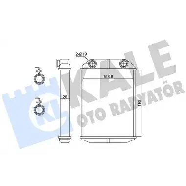 KALE Kalorifer Radyatörü (Brazing) (346825) - Renault / Dacia