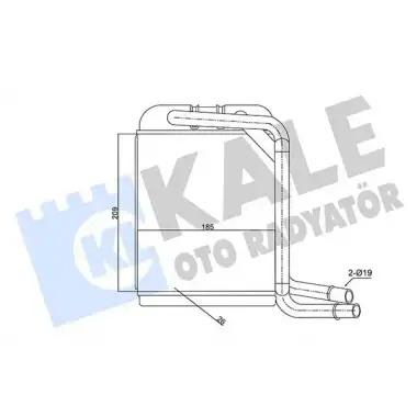 KALE Kalorifer Radyatörü (8FH 351 315-351) - VW Grubu (VW/Audi/Seat/Skoda) 347380