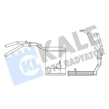 KALE Kalorifer Radyatörü (Benzinli / Dizel) - Ford 347390