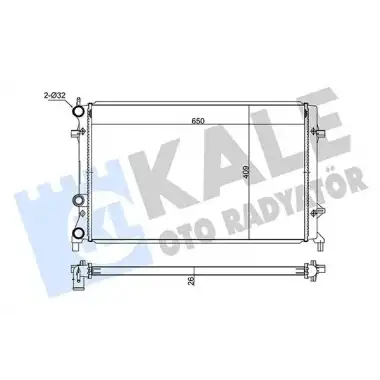 KALE Su Radyatörü (8MK 376 733-664) - VW Grubu (VW/Audi/Seat/Skoda) 347520