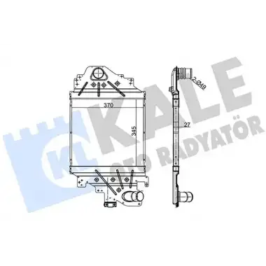 KALE Turbo Radyatörü (Intercooler) (348100) - Renault / Dacia